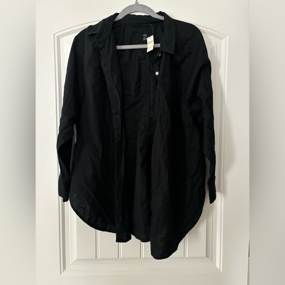 Aerie Black Linen Blend Coverup NWT - Picture 2 of 7